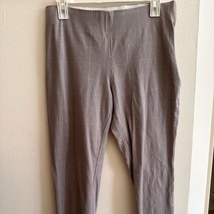 Women's A New Day Ankle Gray Checkered Pants w/ Stretchy Waist Band | Size 10